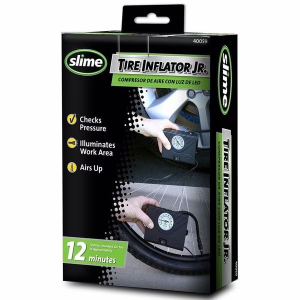TIRE INFLTR/GAUGE JR 12V, Slime, Mfr#: 40059